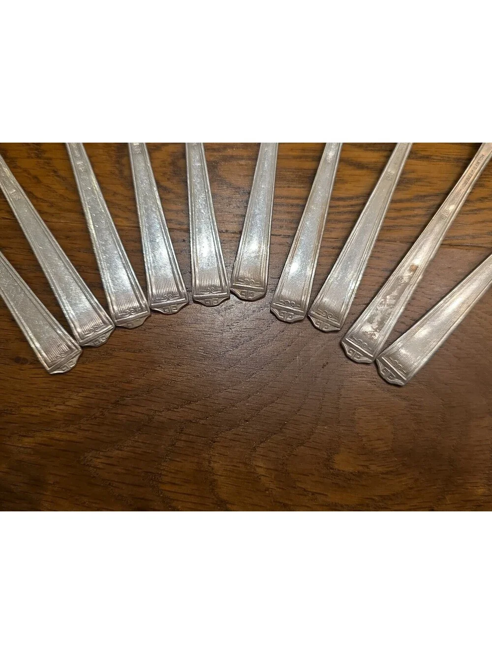 Antique CENTURY Holmes & Edwards Silver Plate Forks And  Teaspoons Set Of 10